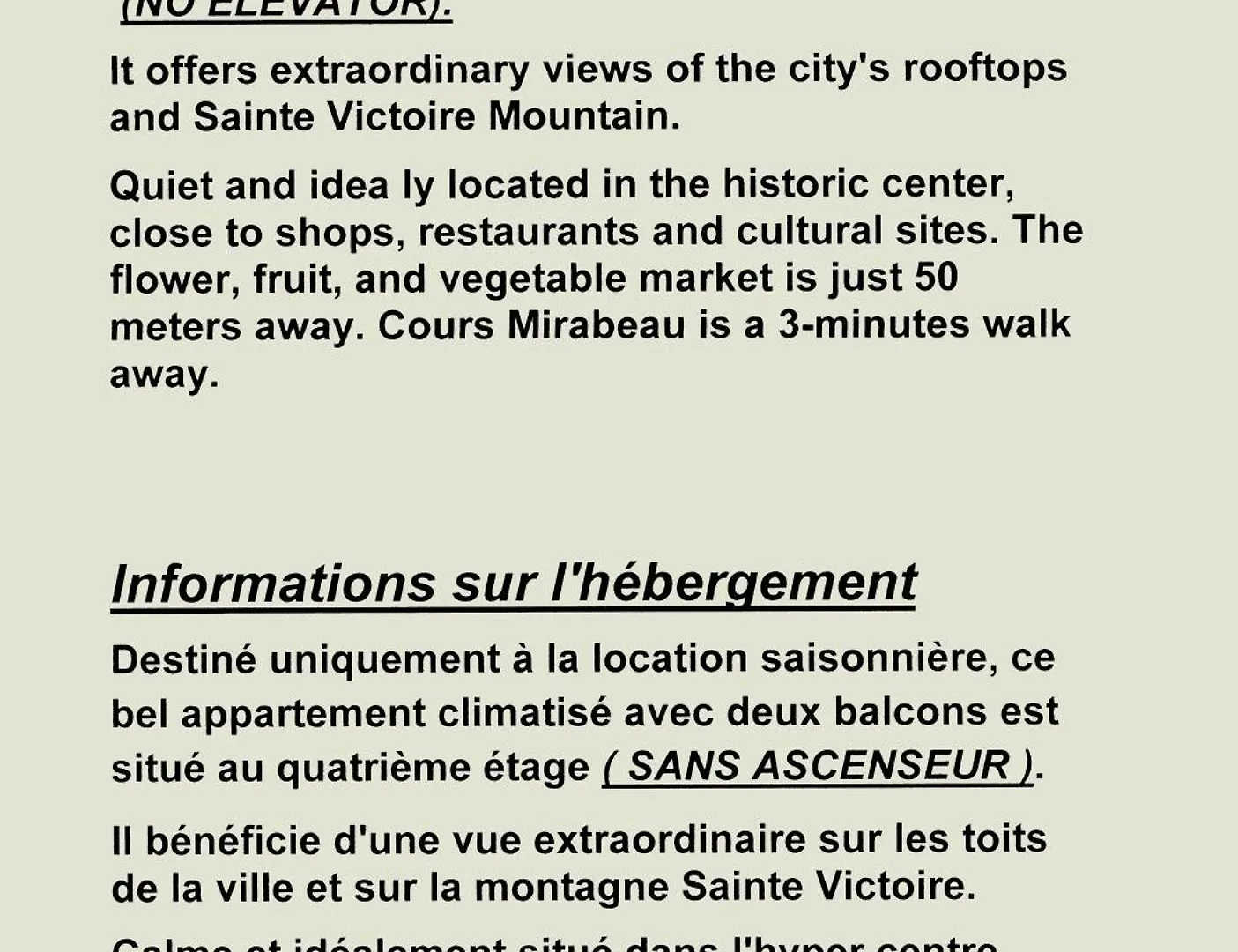 Appartement Avec Vue 65M2 2Balcons 2Chambres Vrai Climatisation Aix-en-Provence Francia
